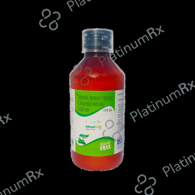 Adcool OM Mint Sugar Free Gel 170ml