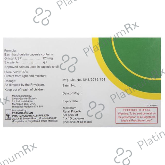Lipophage 120mg Capsule 10s