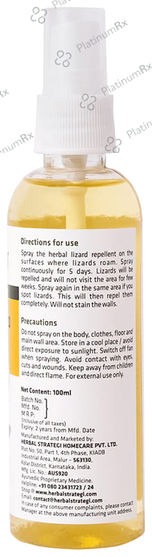 Herbal Strategi Herbal Lizard Repellent Spray