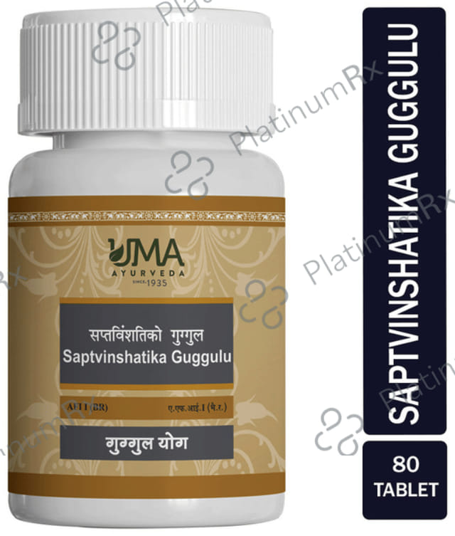 Uma Ayurveda Saptvinshtiko Guggul Tablet 80 tablets