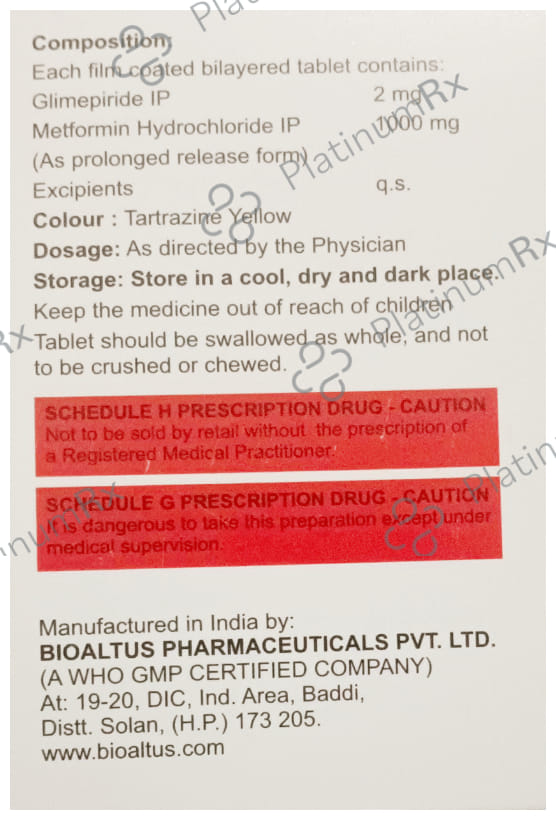 Glucowin-M 2 Forte Tablet PR