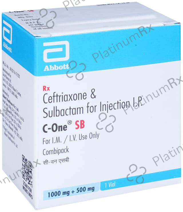 C One SB 1000/500mg Injection (WFI) 1s