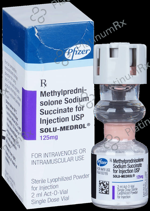 Solu Medrol 125mg Injection 2ml