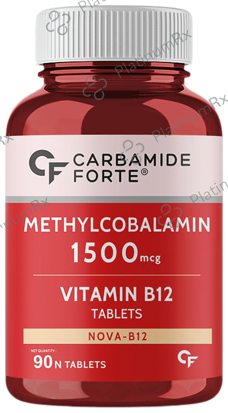 Carbamide Forte Methylcobalamin (Vitamin B12) 1500mcg for Digestion, Brain & Immunity - Tablet