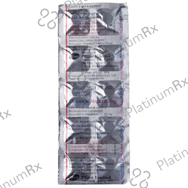 Dolonex Rapid 20mg Tablet 10s