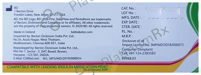 BD Ultra Fine Pen Needle 32G 5s