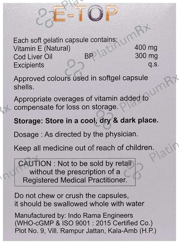 E-Top Softgel Capsule