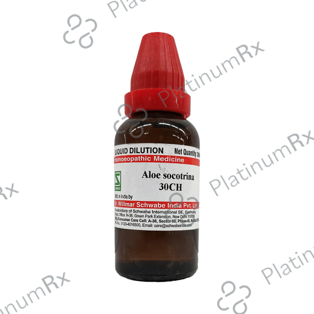 Dr Willmar Schwabe India Aloe Socotrina Dilution 30 CH