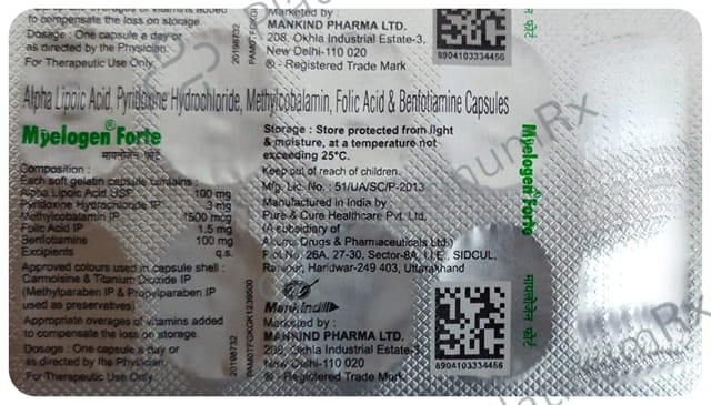Myelogen Forte Capsule 10s
