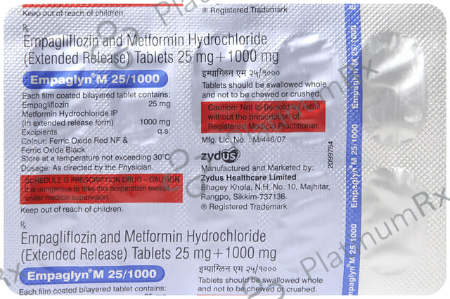 Empaglyn M 25/1000mg Tablet 10s