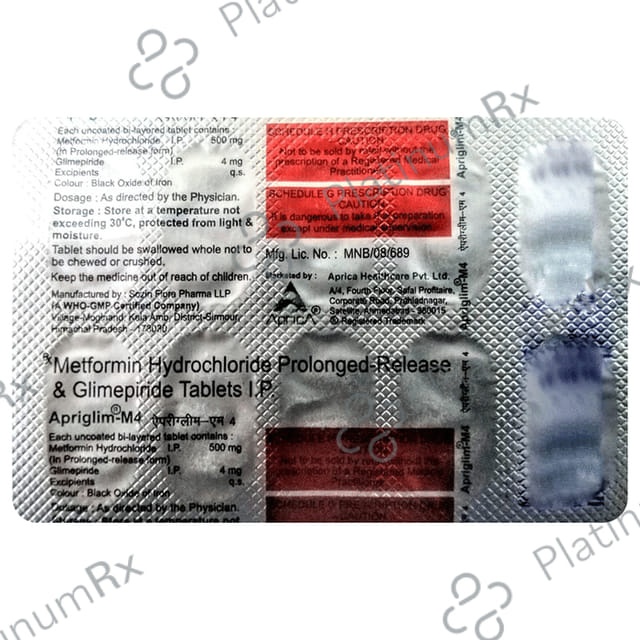 Apriglim-M 4 Tablet PR 10 Tablet PR