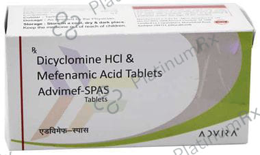 Advimef Spas 10/250mg Tablet 10s