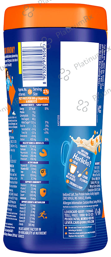 Horlicks Drink with Vitamin C, D & Zinc - For Bones & Metabolism - Flavour Classic Malt 1 kg