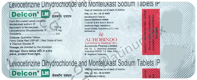 Delcon LM 5/10mg Tablet 10s