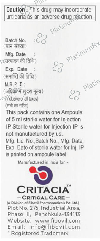 Critpime 250mg Injection