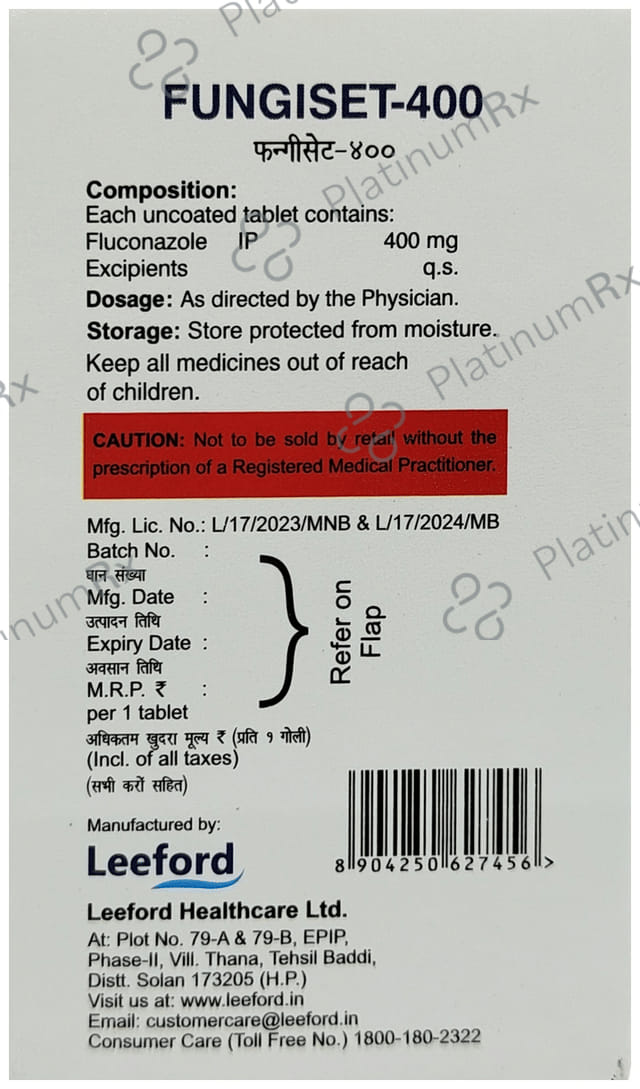Fungiset 400mg Tablet