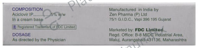 Ocuvir 5% Skin Cream 5gm