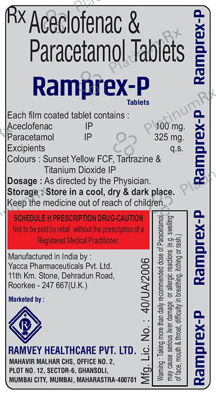 Ramprex P 100/325mg Tablet 10s