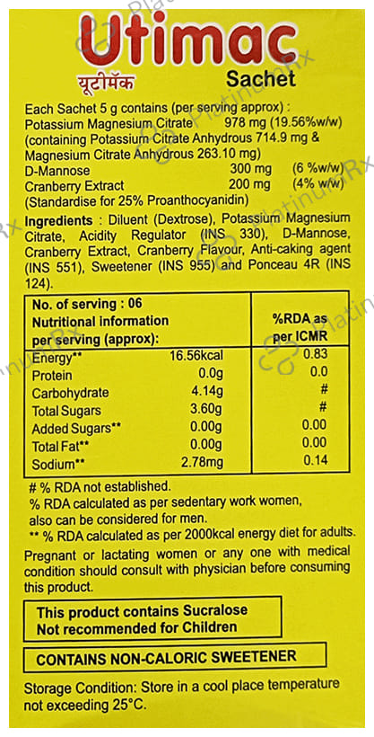 Utimac Sachet 5gm