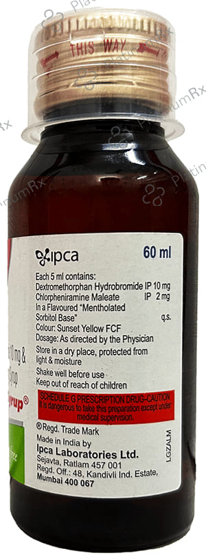 Solvin 2/10mg Cough Syrup Sugar Free 60ml
