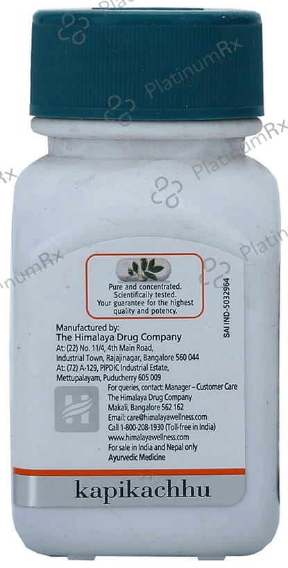 Himalaya Wellness Pure Herbs Kapikachhu Mens Health Tablet Improves Vitality 60s
