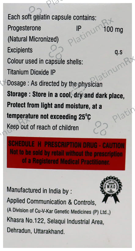 Progiron 100mg Soft Gelatin Capsule 10s