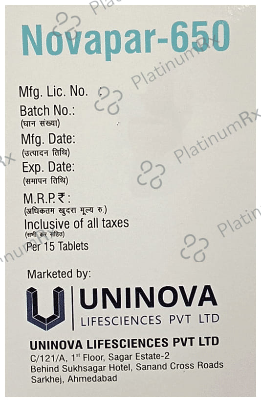 Novapar 650 Tablet