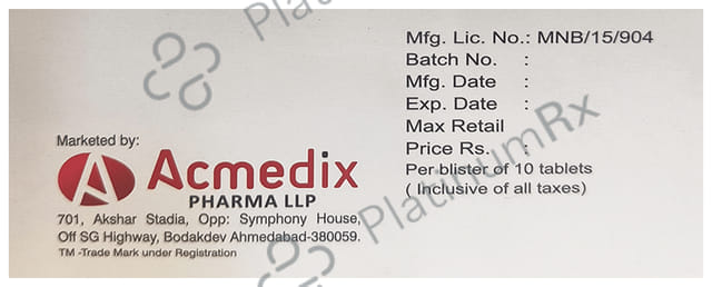 Acmetel 40mg Tablet 10s