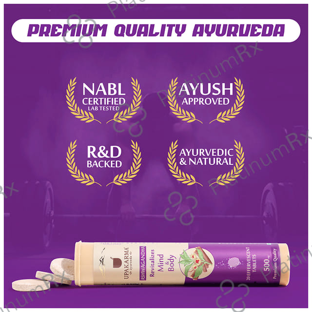 Upakarma Ayurveda Ashwagandha Flavour Effervescent Tablet 20s