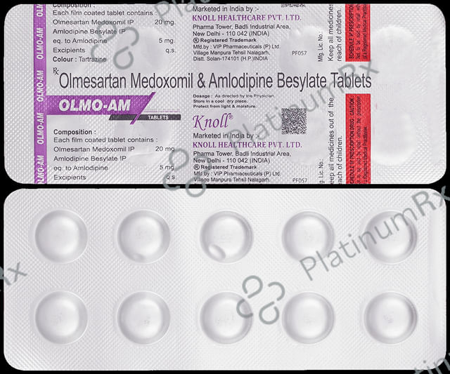 Olmo AM 20mg/5mg Tablet 10s