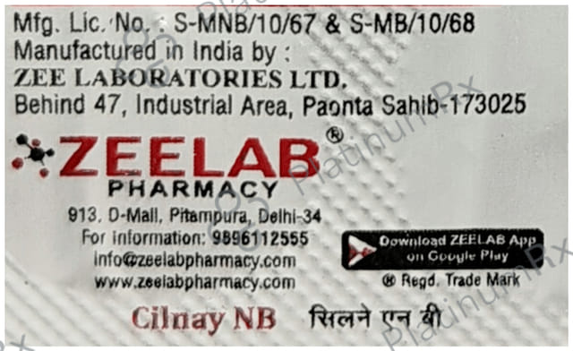 Cilnay NB 10/5mg Tablet 10s