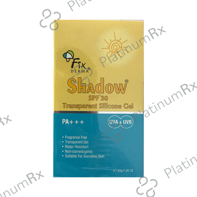 Fixderma Shadow Transparent Silicone SPF 30 Gel 30gm
