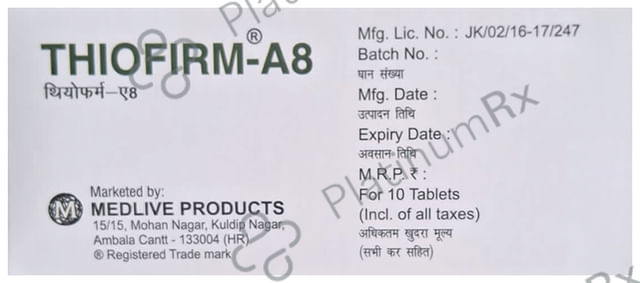 Thiofirm-A8 Tablet