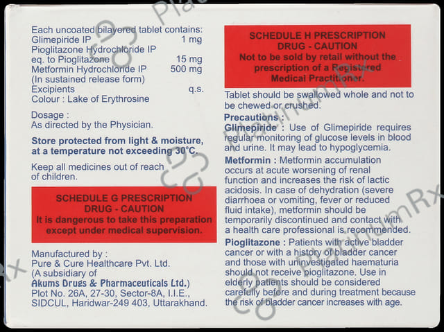 Tridart 1/500/15mg Tablet 10s