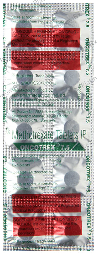 Oncotrex 7.5mg Tablet 10s