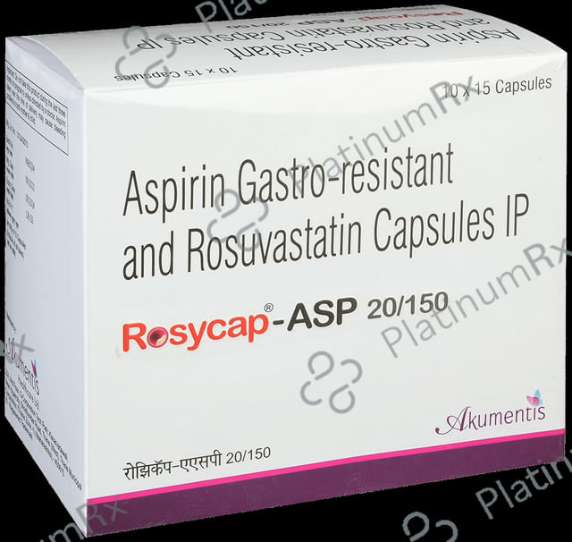Rosycap ASP 20/150mg Capsule 15s