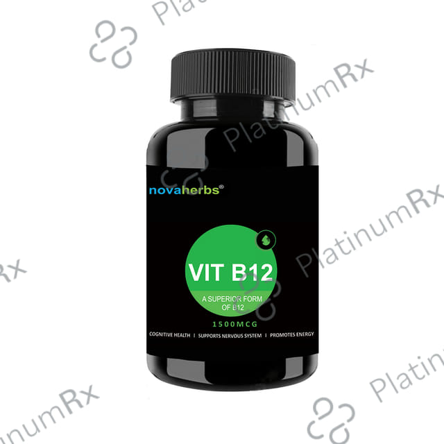 Novaherbs Vit B12 1500mcg for Energy, Brain & Nervous System Support - Tablet