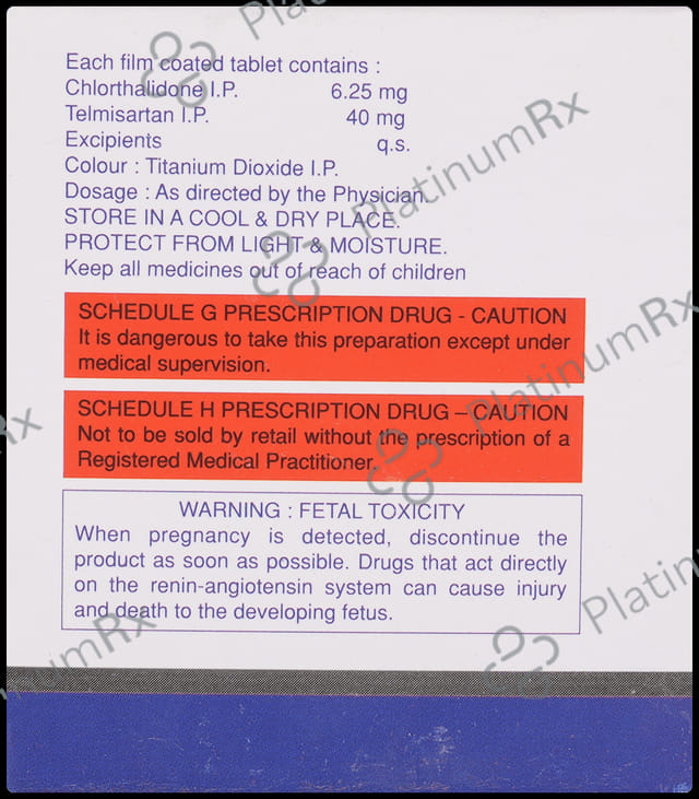 Telsar CH 40/6.25mg Tablet 10s