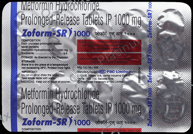 Zoform PR 1000mg Tablet 10s