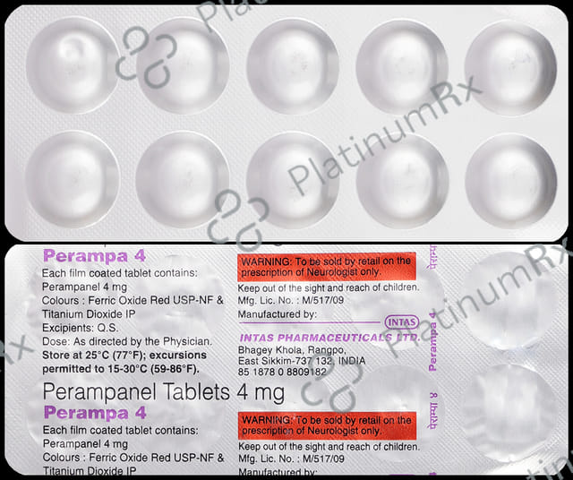 Perampa 4mg Tablet 10s