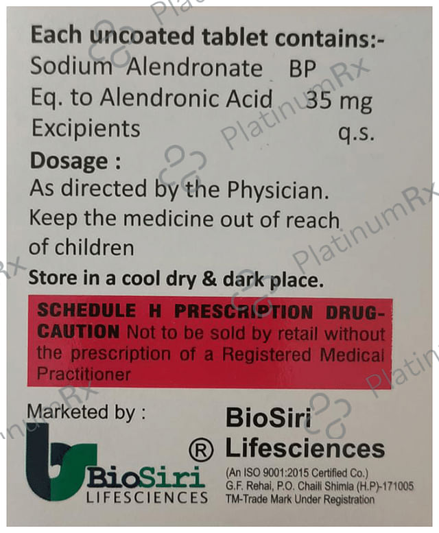 Alendrosiri Tablet