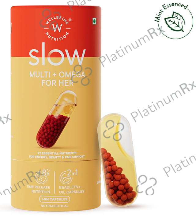 Wellbeing Nutrition Slow Multi for Her with Astaxanthin Cranberry Vegan Omega Oil Capsule 60s
