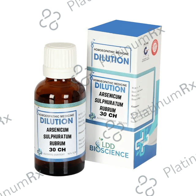 LDD Bioscience Arsenicum Sulphuratum Rubrum Dilution 30 CH