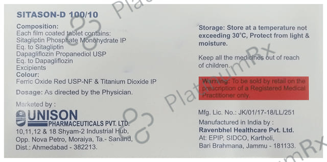 Sitason D 10/100mg Tablet 10s