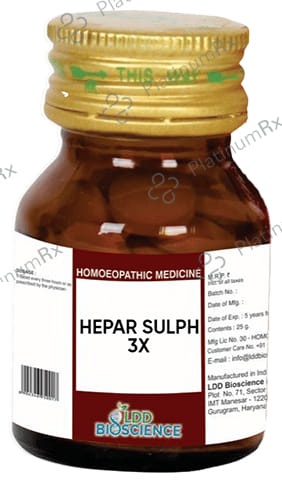 LDD Bioscience Hepar Sulph 3X 25 gm