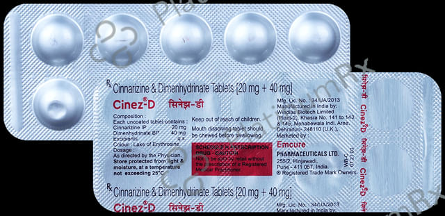 Cinez D 20/40mg Tablet 15s