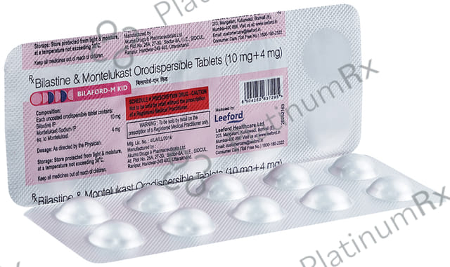 Bilaford M Kid 4/10mg Tablet 10s