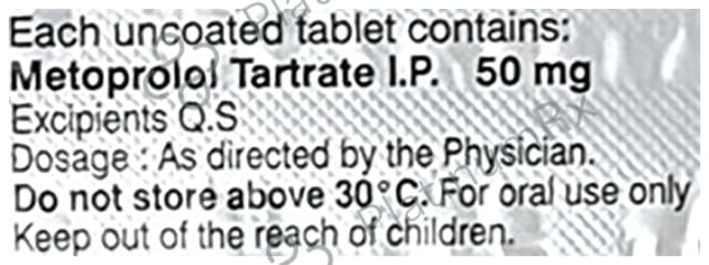 Betaloc 50mg Tablet 20s