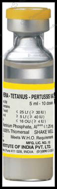 Diphtheria Tetanus Pertussis Vaccine Adsorbed Injection 5ml