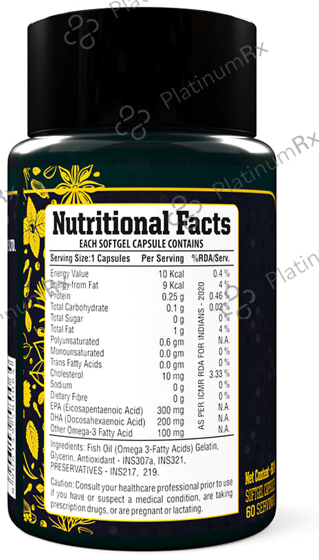 Rich Inserts Omega 3 Softgel Capsule 60s